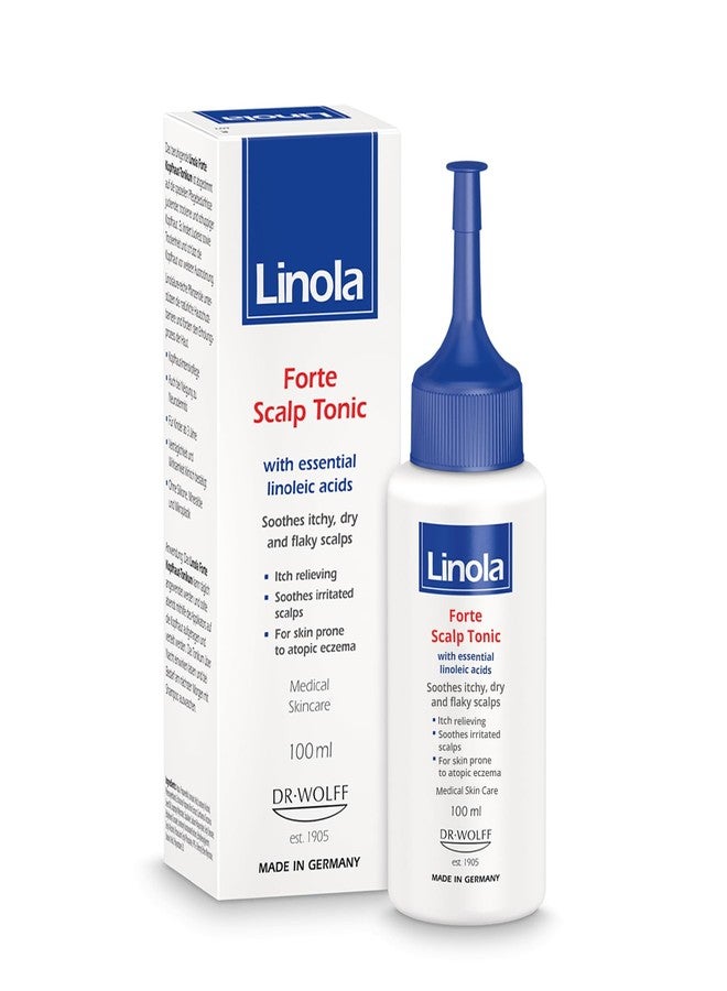 Linola Forte Scalp Tonic - Scalp Care for Itchy, Dry & Flaky Scalps - Soothes Mild Inflammation - with Essential Linoleic Acids - for Skin Prone to Atopic Eczema - Made in Germany - 100 ml (3.4 Fl Oz) - Image 2